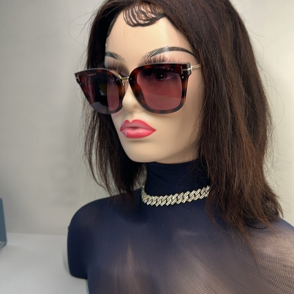 💯- New Authentic TOM FORD TF1014 52Y Philippa 68MM Square Sunglasses